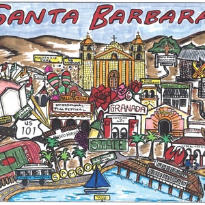 Santa Barbara Cards-Blank