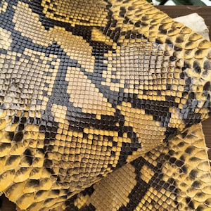 Genuine Snake Leather Hide Exotic leather for Craft Projects