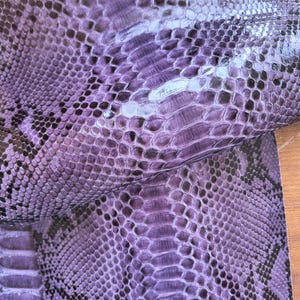Genuine Snake Leather Hide Exotic leather for Craft Projects