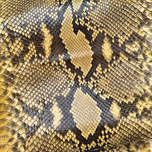 Cuir de serpent véritable, cuir exotique pour projets artisanaux