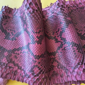 Genuine Snake Leather Hide Exotic leather for Craft Projects