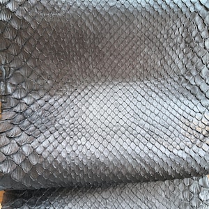 Genuine Snake Leather Hide for Craft Projects, Exotic Scale Pattern