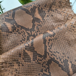 Genuine Snake Leather Hide Exotic leather for Craft Projects