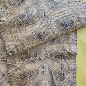 Genuine Snake Leather Hide Exotic leather for Craft Projects