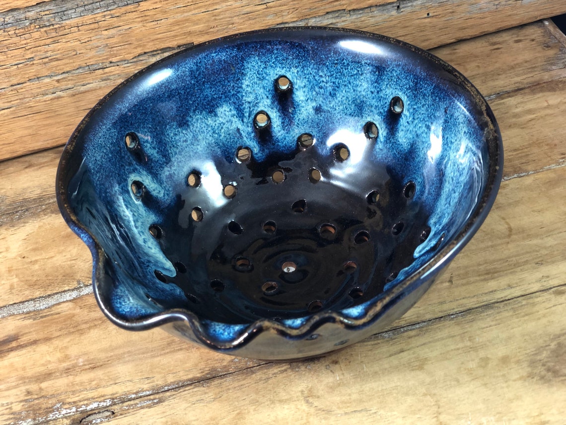 Ceramic Strainer / Handmade Pottery Colander / Fruit Colander Etsy