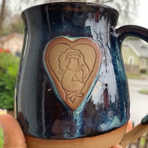Custom Babywearing Mug / Name on Mug Made to Order Pottery Mug / Personalized Coffee Mug Gift