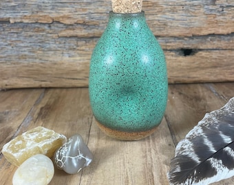 Corked Pottery Flask / Ceramic Jar / Glazed Stoneware / Whisky Sipper  / Sippy Jug / Hooch / Moonshine