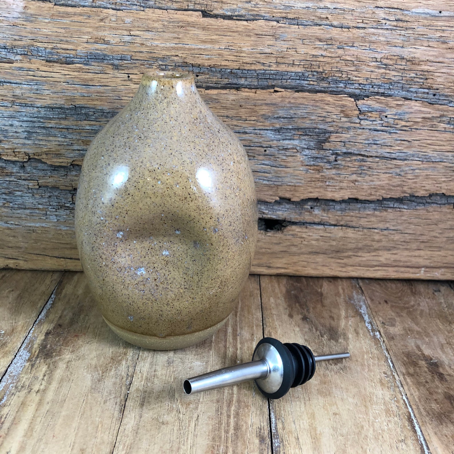 Ceramic Oil Dispenser / Handmade Pottery Oil or Vinigar Bottle Etsy