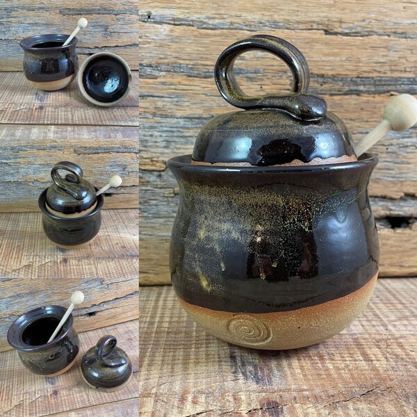 Ceramic Honey Pot Etsy