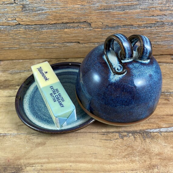 Ceramic Butter Dish / Handmade Pottery Covered Dish / Cosmic Etsy