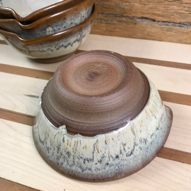 Ceramic Chip and Dip Serving Dish With Set of 3 Bowls / Etsy