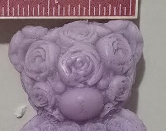 3D Rose Bear, Heart Detail, Delightful Scent, Thoughtful Gift, 3 bears in 1 pack