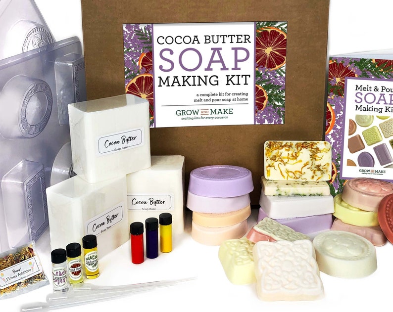 Soap Making Kit Cocoa Butter soap bar gift