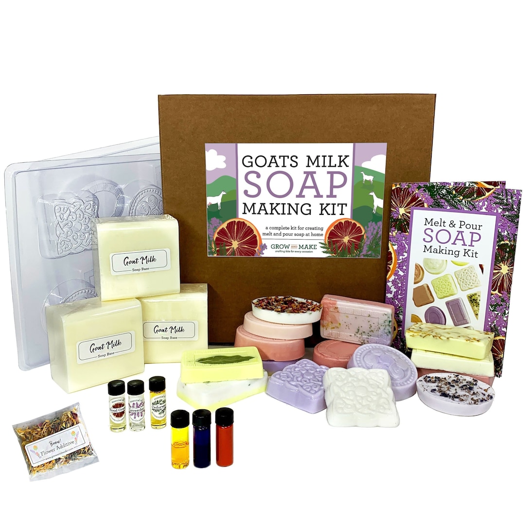 Goats Milk Soap Making Kit Handmade Soap Gift With Lavender