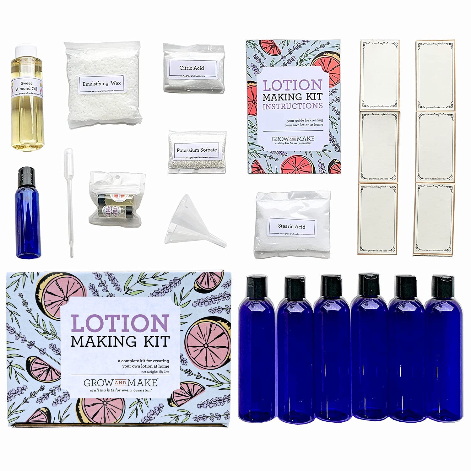 DIY Lotion Making Kit make your own moisturizing body lotion at home great  gift idea for her easy and fun for teens or adults diy with pure lavender