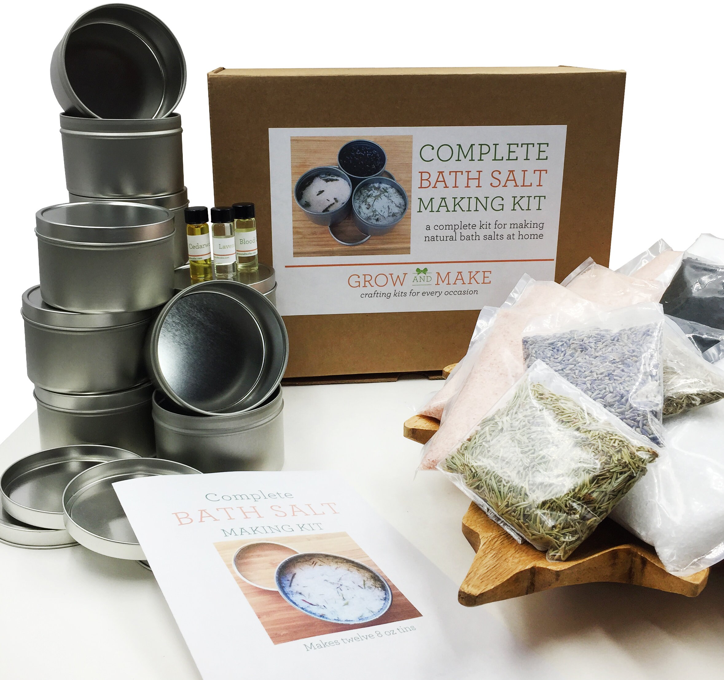 DIY Complete Bath Salt Kit Learn how to make your own Etsy