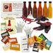 DIY HOT SAUCE Kit Make 6 Bottles diy making kit w/ Spicy & mild dried peppers + gourmet recipes Deluxe great birthday gift box kit for him 