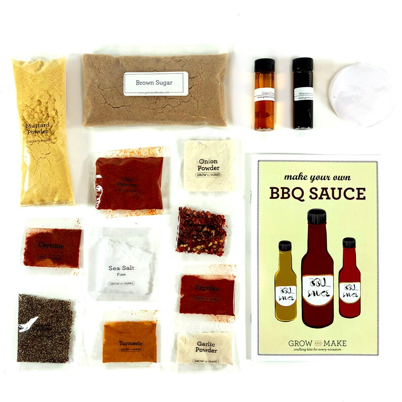 DIY BBQ SAUCE Making Kit Make 3 Bottles of your own gourmet Etsy