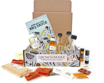 BBQ SAUCE Making DIY Kit Great Gift for Grill Enthusiasts Carolina Style  Barbeque, Kansas City Tomato Base, & Tangy Mustard Sauce 