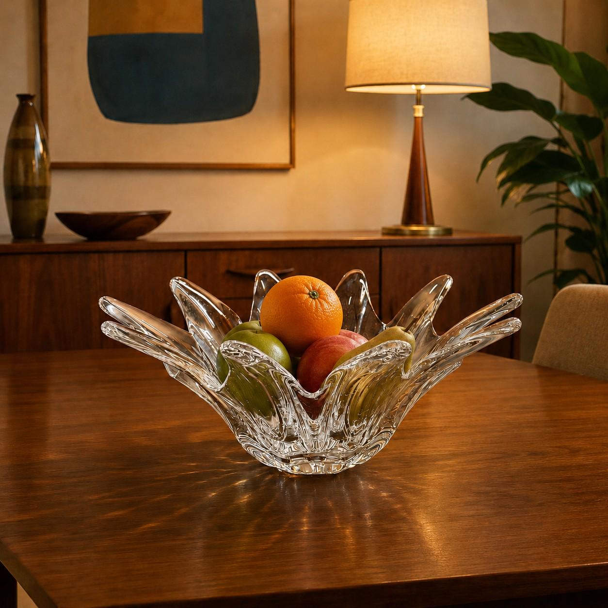 Daum, France Crystal Centerpiece Bowl - Etsy