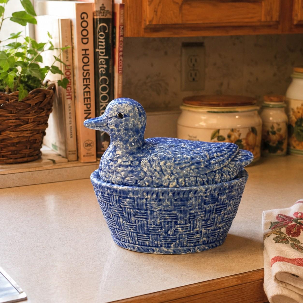 Vintage Duck Casserole Dish - Etsy