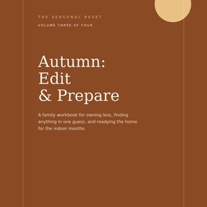 Herfst: Opruimen & Voorbereiden (De Seizoensreset #3) Werkboek voor het opruimen in de herfst (printbaar), Planner voor huisorganisatie van Personality