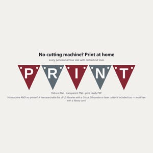 Schulbanner in Bordeauxrot und Grau (SVG-Datei), kommerzielle Nutzung | Cricut Silhouette A-Z 0-9 Bild 6