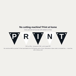Banner de espírito escolar em preto e branco em SVG, uso comercial | Cricut Silhouette A-Z 0-9 imagem 6