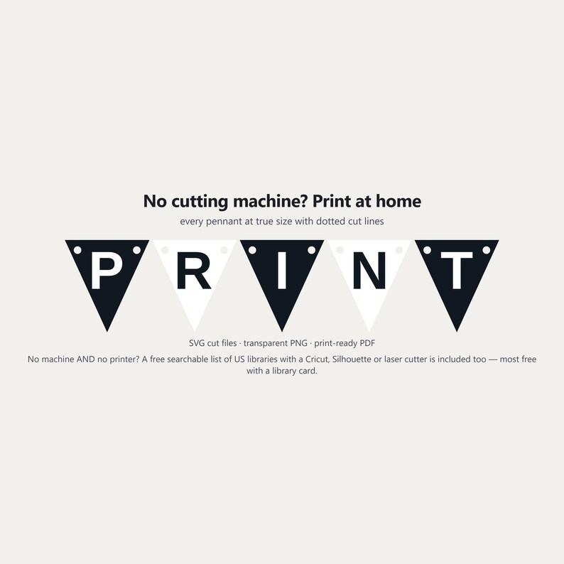 Banner de espírito escolar em preto e branco em SVG, uso comercial | Cricut Silhouette A-Z 0-9 imagem 6