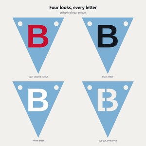 Banner escolar Columbia Blue & Red em SVG, uso comercial | Cricut Silhouette A-Z 0-9 imagem 3
