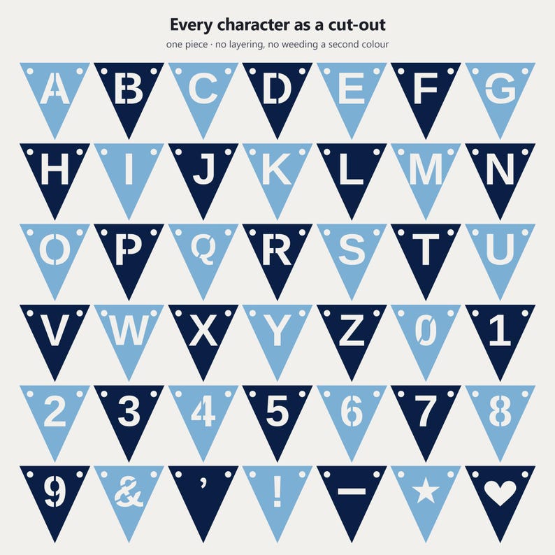 Carolina Blue & Navy School Spirit Banner SVG, Commercial Use | Cricut Silhouette A-Z 0-9 image 5