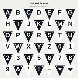Banner de espírito escolar em preto e branco em SVG, uso comercial | Cricut Silhouette A-Z 0-9 imagem 4