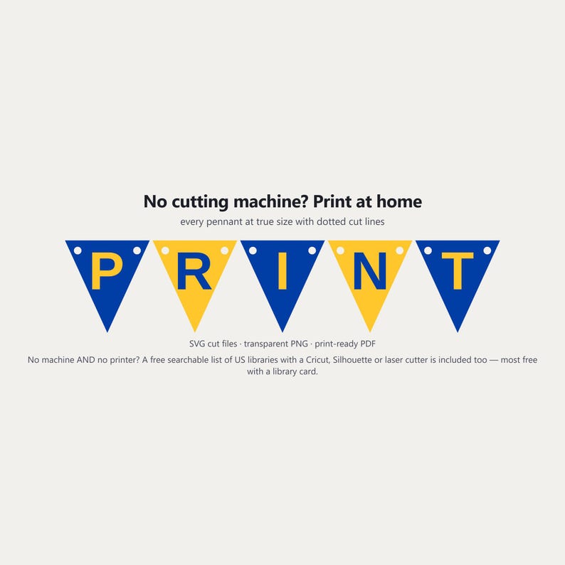 Schulbanner in Königsblau und Gold (SVG), kommerzielle Nutzung | Cricut Silhouette A-Z 0-9 Bild 6