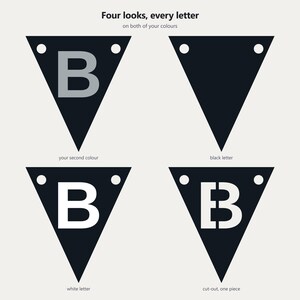 Black & Silver School Spirit Banner SVG, Commercial Use | Cricut Silhouette A-Z 0-9 image 3
