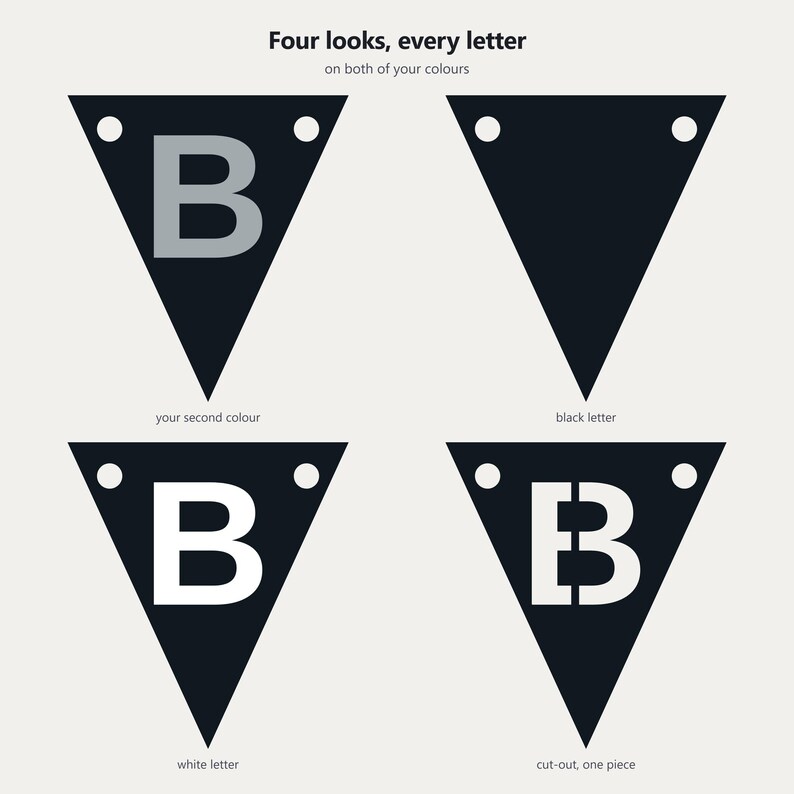 Black & Silver School Spirit Banner SVG, Commercial Use | Cricut Silhouette A-Z 0-9 image 3