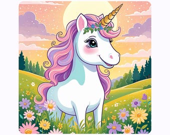 Tarjetas de unicornios mágicos para los 100 días de clases / Cricut Silhouette PNG PDF / Descarga digital imprimible