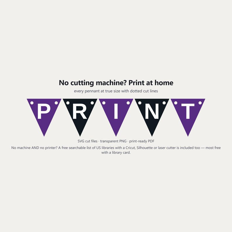 Schulbanner in Lila und Schwarz (SVG), kommerzielle Nutzung | Cricut Silhouette A-Z 0-9 Bild 6
