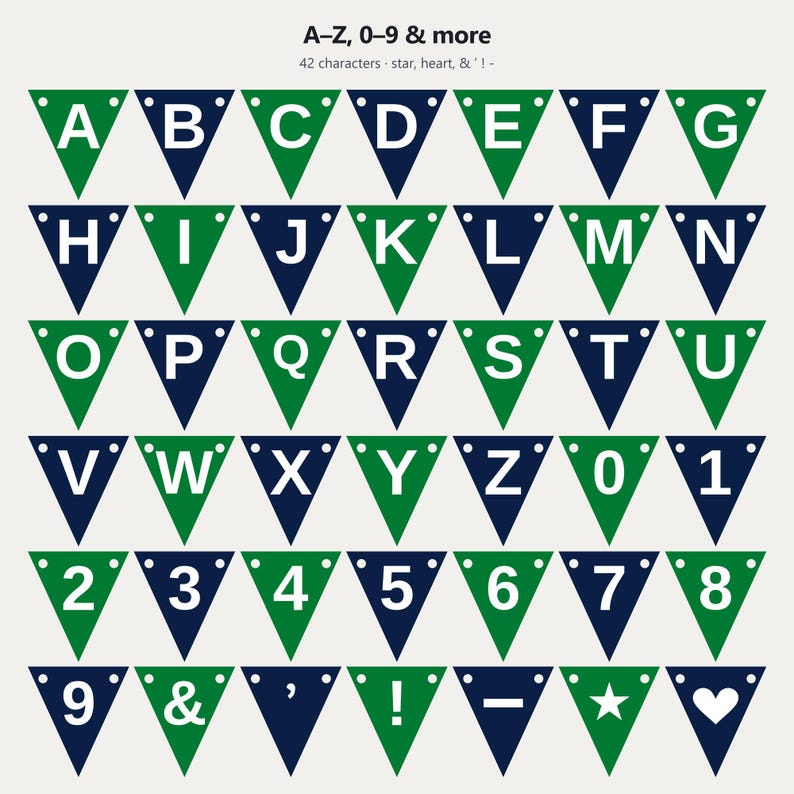 Banner verde y azul marino con el espíritu escolar en formato SVG, uso comercial / Cricut Silhouette A-Z 0-9 imagen 4