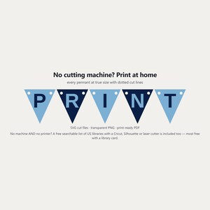 Carolina Blue & Navy School Spirit Banner SVG, Commercial Use | Cricut Silhouette A-Z 0-9 image 6