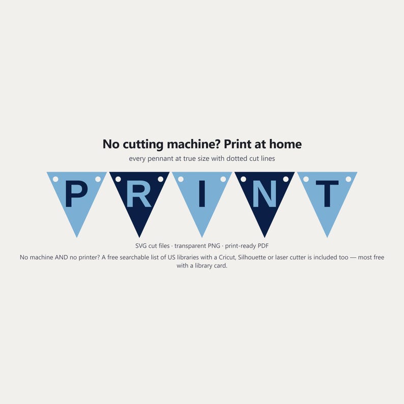 Carolina Blue & Navy School Spirit Banner SVG, Commercial Use | Cricut Silhouette A-Z 0-9 image 6