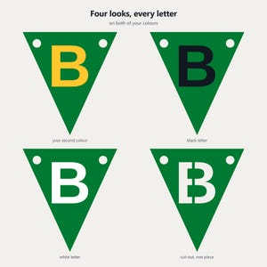 Banner verde y dorado con el espíritu escolar en formato SVG, para uso comercial / Cricut Silhouette A-Z 0-9 imagen 3