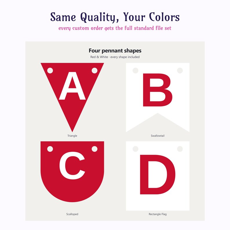 Custom School Colors Banner SVG | Made to Order | Cricut Silhouette image 4