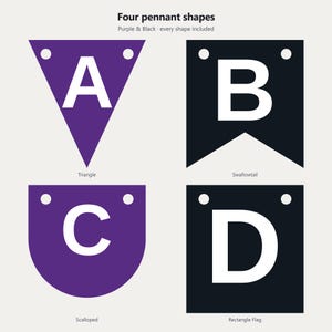 Schulbanner in Lila und Schwarz (SVG), kommerzielle Nutzung | Cricut Silhouette A-Z 0-9 Bild 2
