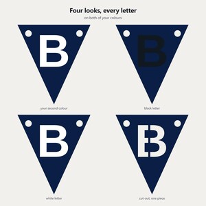 Schulbanner in Marineblau und Weiß (SVG), kommerzielle Nutzung | Cricut Silhouette A-Z 0-9 Bild 3