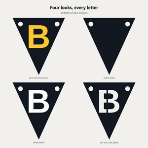 Black & Gold School Spirit Banner SVG, Commercial Use | Cricut Silhouette A-Z 0-9 image 3