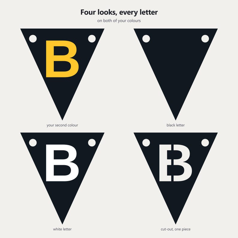 Black & Gold School Spirit Banner SVG, Commercial Use | Cricut Silhouette A-Z 0-9 image 3