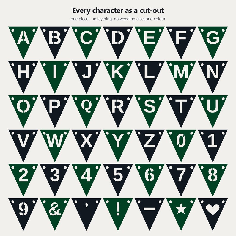 Bannière SVG vert forêt et noir pour l'esprit scolaire, usage commercial | Cricut Silhouette A-Z 0-9 image 5
