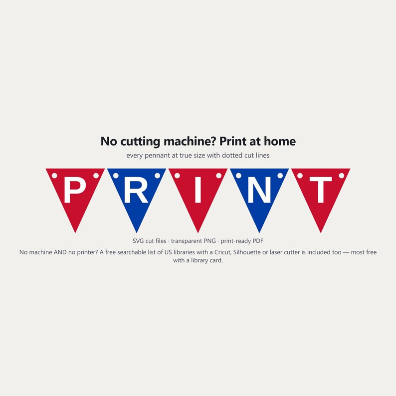 Bannière SVG rouge et bleue pour l'esprit scolaire, usage commercial | Cricut Silhouette A-Z 0-9 image 6