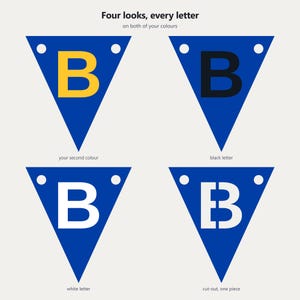 Schulbanner in Königsblau und Gold (SVG), kommerzielle Nutzung | Cricut Silhouette A-Z 0-9 Bild 3