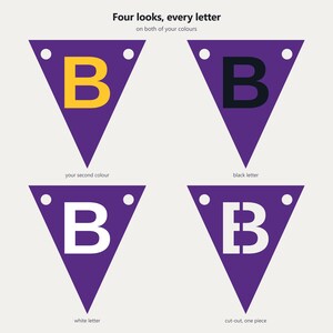 Schulbanner in Lila und Gold (SVG), kommerzielle Nutzung | Cricut Silhouette A-Z 0-9 Bild 3